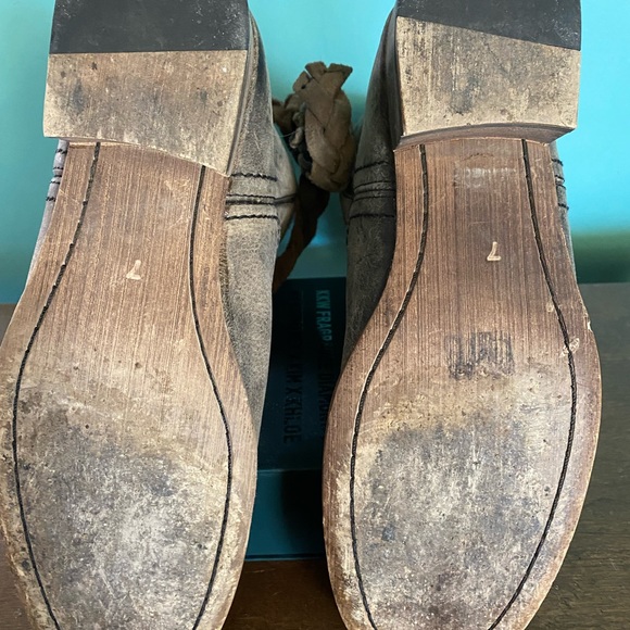 Distressed Leather Boots - Picture 6 of 6